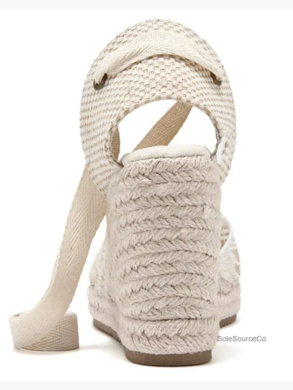 Espadrille Wedge Sandals Closed Toe Platform Lace Up Ankle Strap Slingback